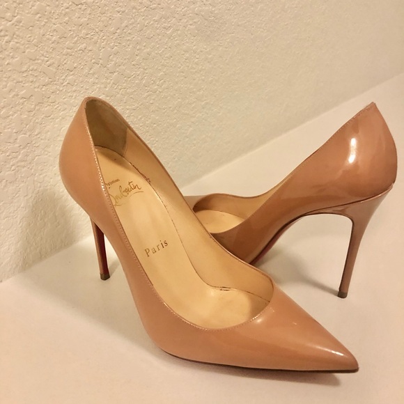 Christian Louboutin Shoes - Christian Louboutin Decollette 554 100mm nude pumps
